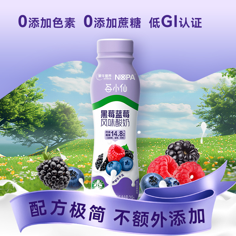 NOPA黑莓蓝莓风味酸奶主图4